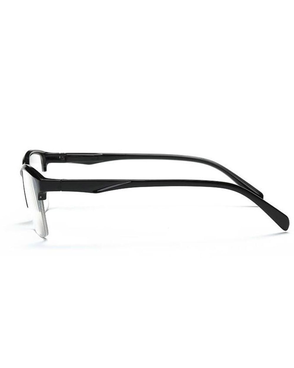 Black Half Frame Reading Glasses Anti-Fatigue Eyeglasses Magnifier +0.75 +1.0 +1.25 +1.75 +2.0 +2.25 +2.75 +3.25 +3.5 + front-2