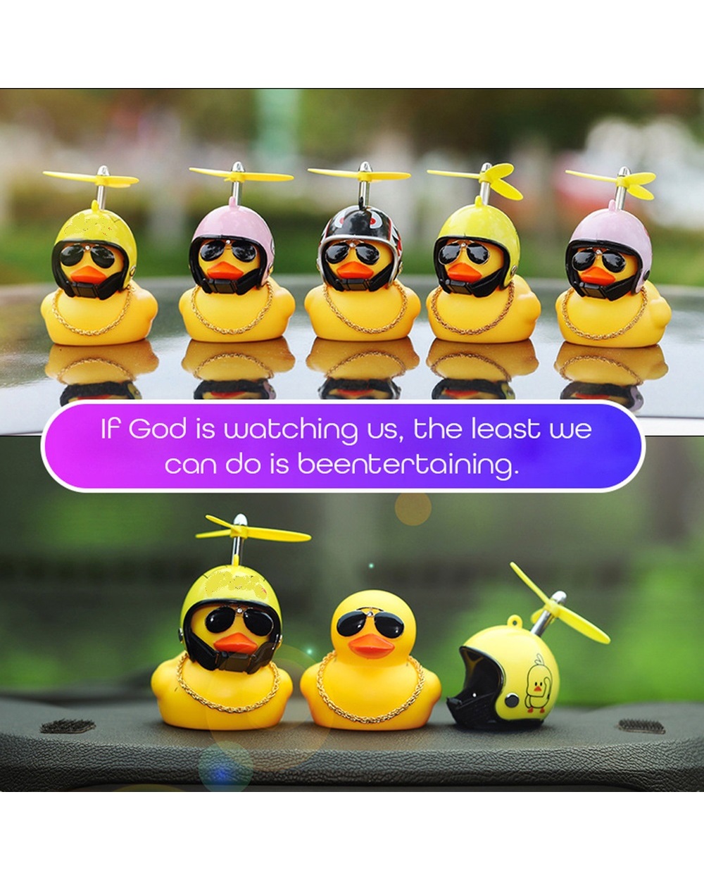 Car Ornt Duck With Helmet Flash Light With Strap Small Yellow Duck Road Bike Motor Riding Cycling Light Bicycle Accries front-4