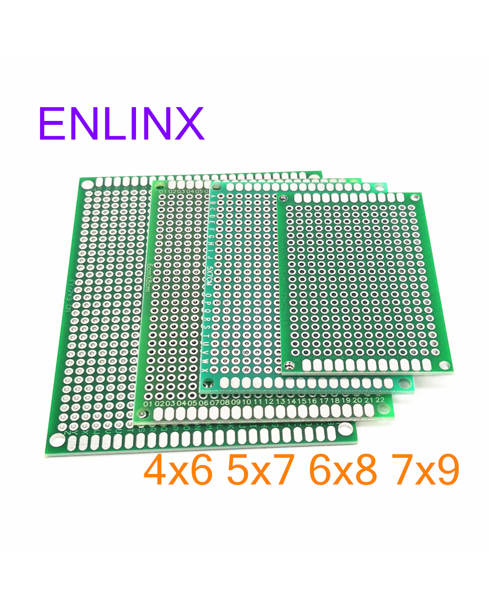 2-5Pcs 5X7 4X6 3X7 2X8 6X8 7X9 8X12 9X15 Double Side Copper Prototype Pcb Universal Board Experimental Development For front-1