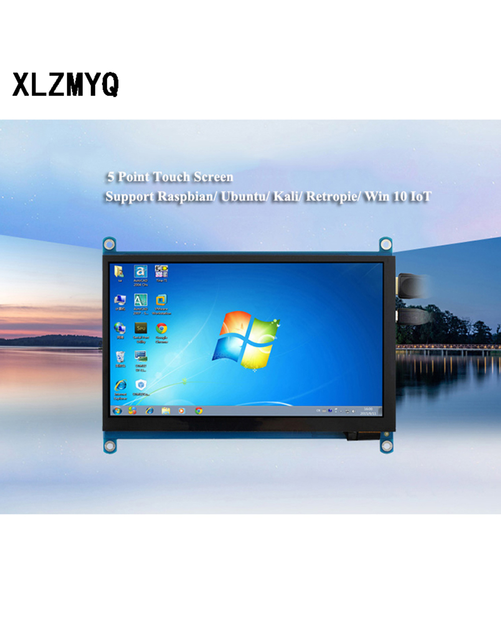 1024X600 Portable Lcd Display 7 Inch Touch Hdmi Display Touch Screen Panel Hdmi Raspberry Display Lcd Diy Monitor Hd D front-4