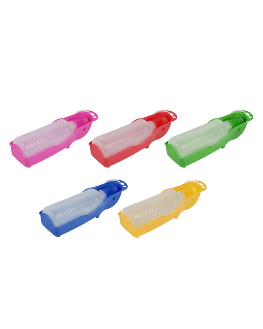 1Pc 250Ml Outdoor Portable Pet Dog Water Bottles Foldable Tank Drinking Design Travelling Bowl Feeding Dispenser front-1