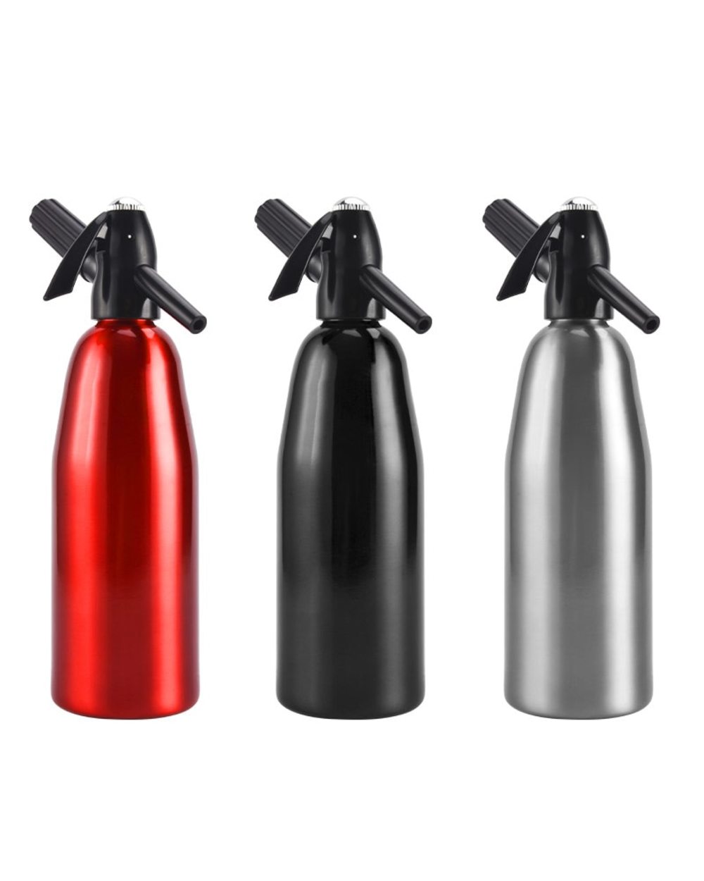 Manual 1L Soda Siphon Co2 Dispenser Water Bubble Generator Cool Drink Cocktail Soda Machine Aluminum Bar Diy Soda Maker front-1