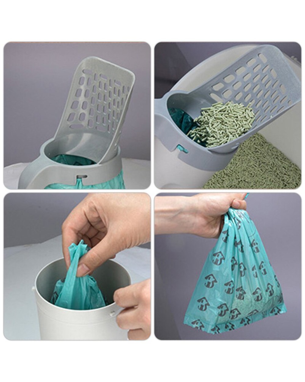 Cat Litter Scoop Cat Litter Shovel OnePiece Portable Kitten Litters