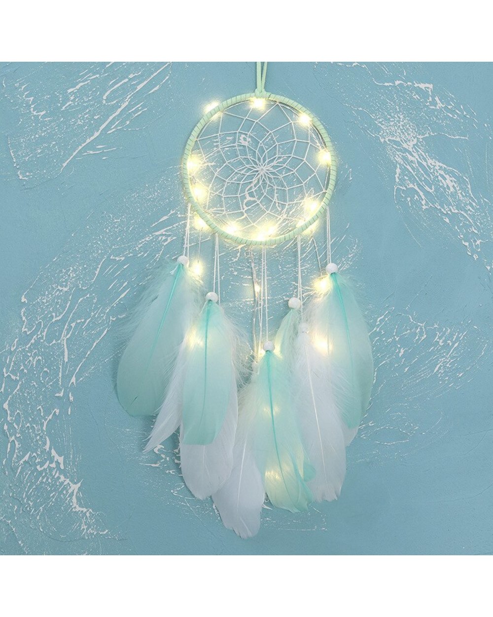 3 Pack Dream Catcher Light For Girls Kids Home Decor Boho Room Decoration Gift For Friend Wind Chimes VG06 front-4