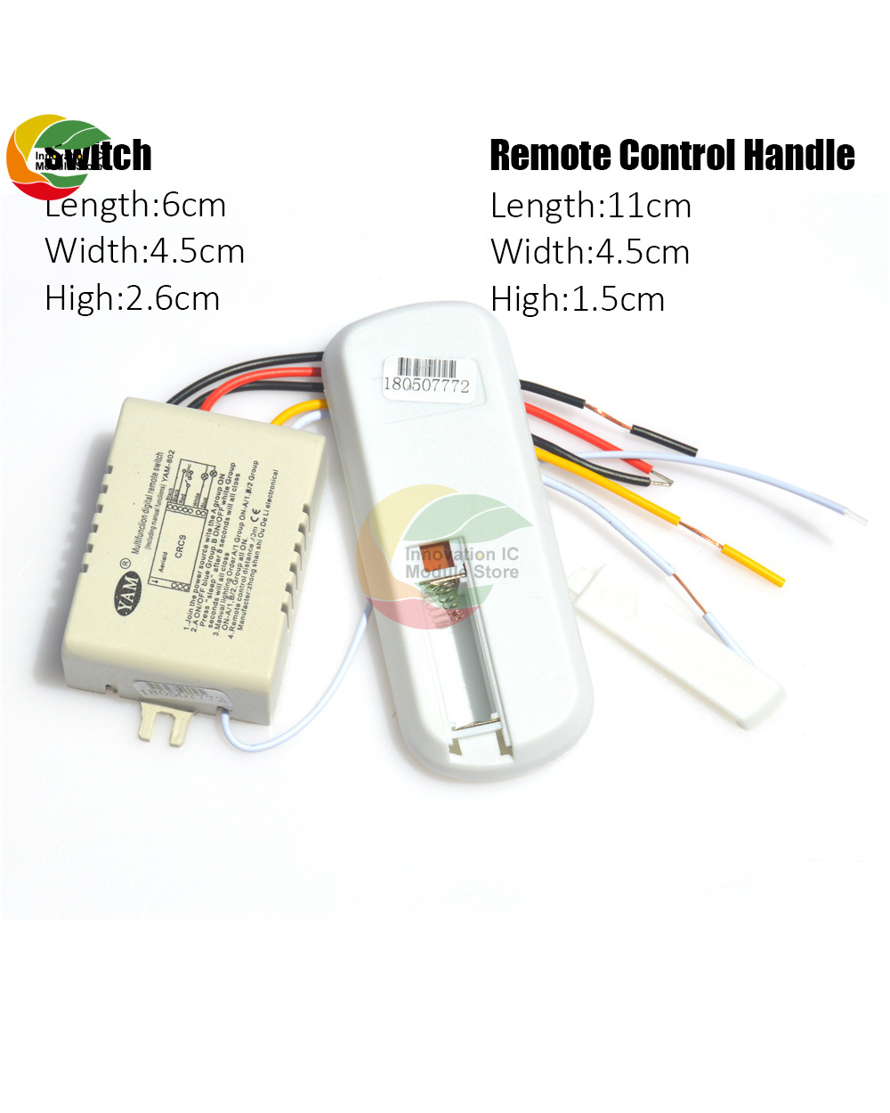 Diese 433Mhz Wireless Wall Switch Rf 86 Wall Panel Transmitter Safety Switch And Ac 110V 220V Relay Interruptor For Lig front-2