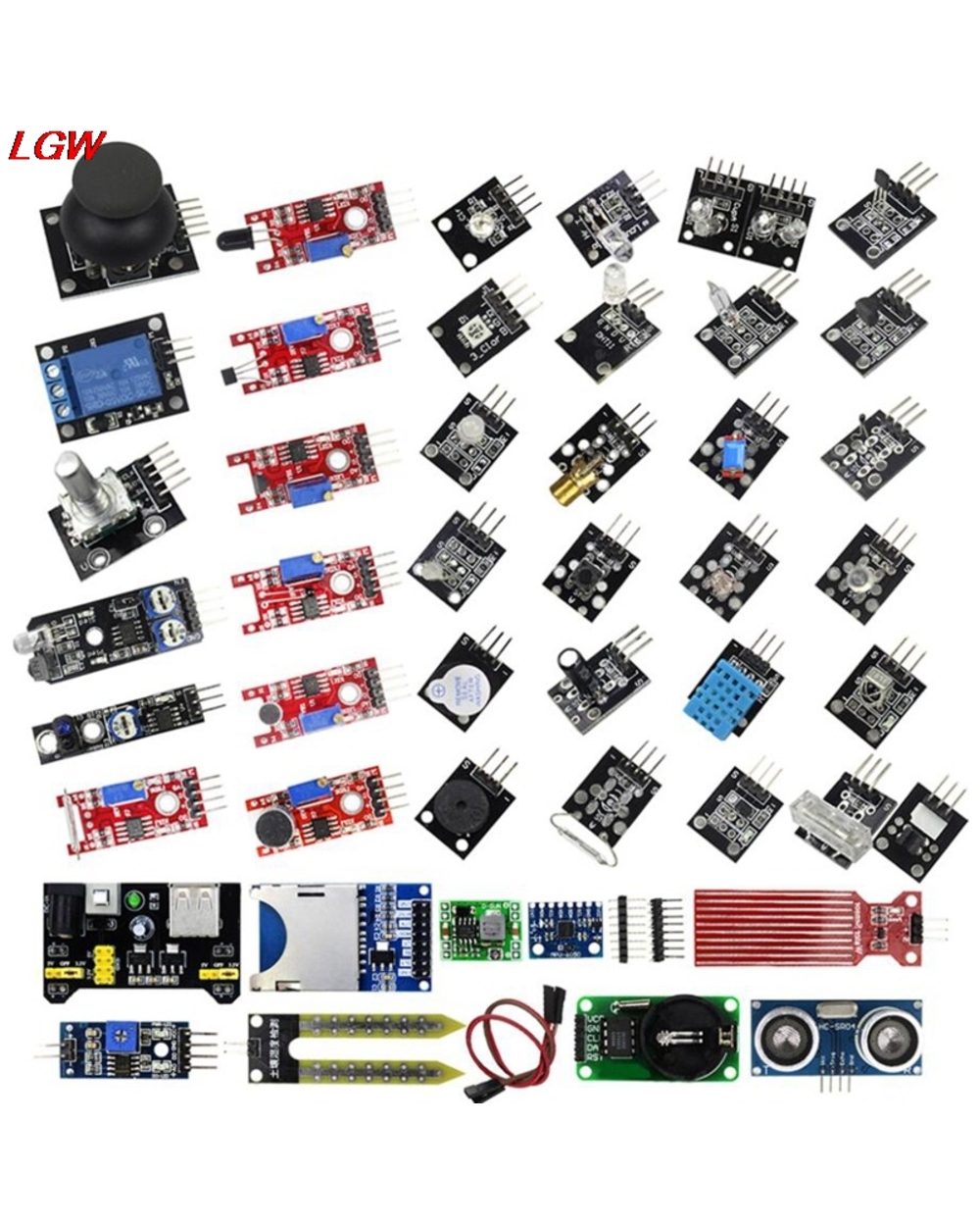 Updated 45 In 1 Sensor Modul Starter Kit For Arduino Upgrade 37 In 1 Sensor Kit front-5