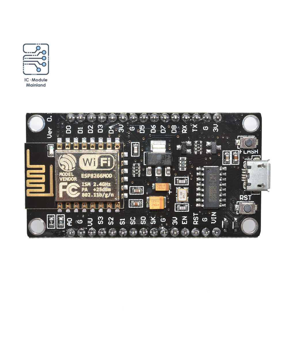 Ch340 Cp2102 Wireless Development Board Module Nodemcu Lua V3 V2 Wifi Blackboard Usb Port Esp8266 Esp-12E For Arduino front-0