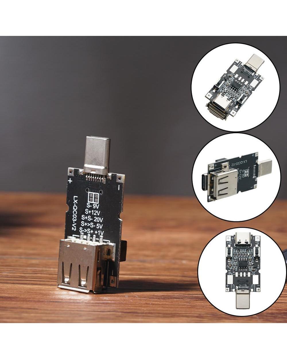 100W 5A Qc Trigger Type-C Usb Qc Decoy Trigger Board 5/9/12/20V Qc2.0/3.0 Trigger Adapter Cable Connection Polling front-1