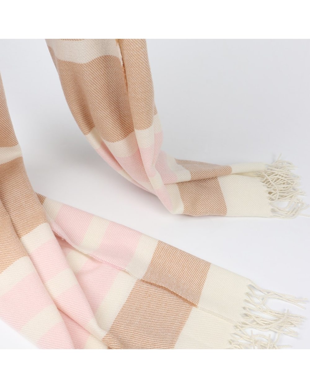 Foulard Autumn Winter Warm Cashmere Scarves Striped Plaid High Quality Long Tassel Women Thicken Wrap Shawl Ladies Wool front-4
