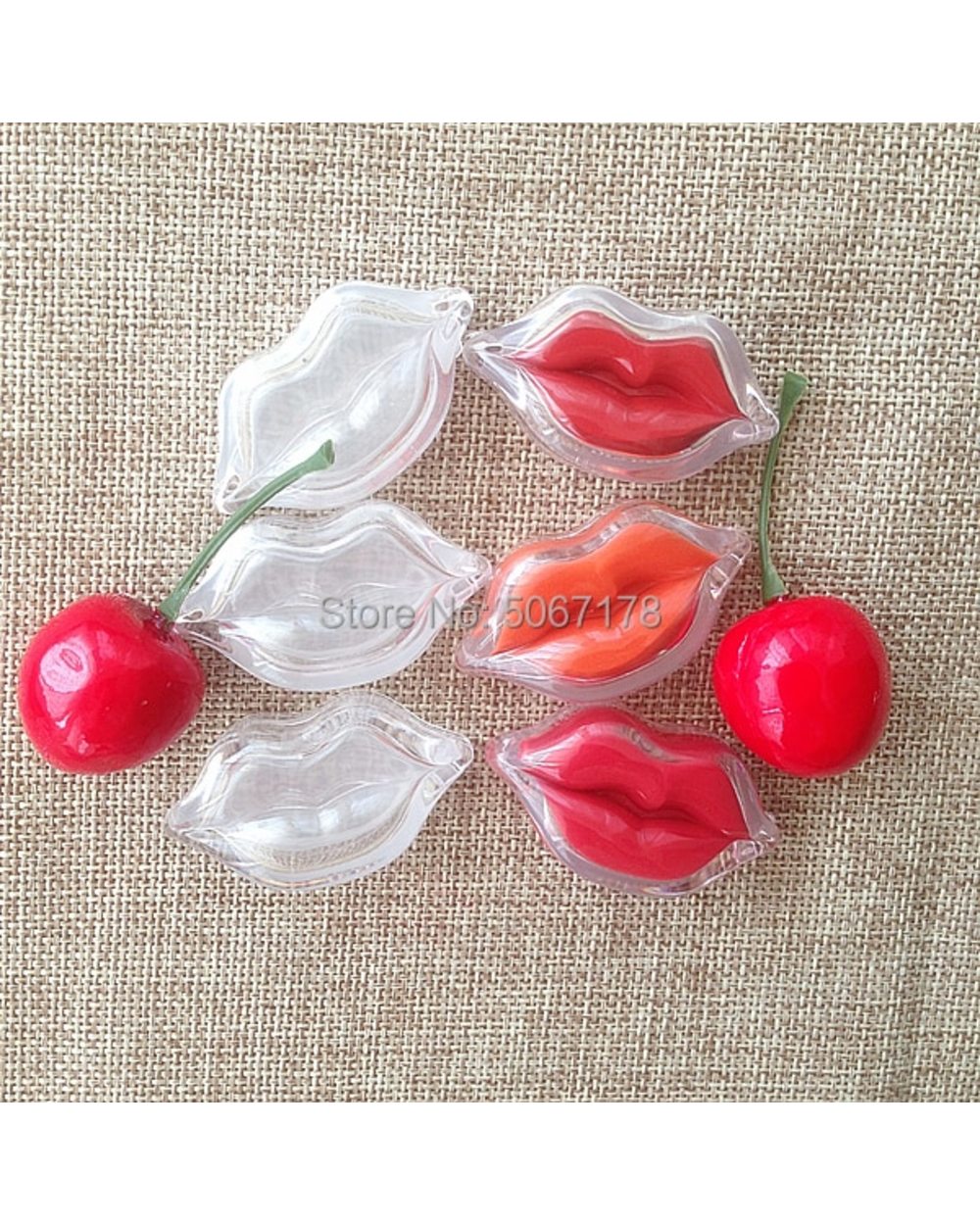 2g Empty Lip Shape Lip Rouge Refillable Container, DIY Cosmetic Lipstick/Lip Balm Sub Pot,Clear Eyeshadow Powder/Blusher front-1