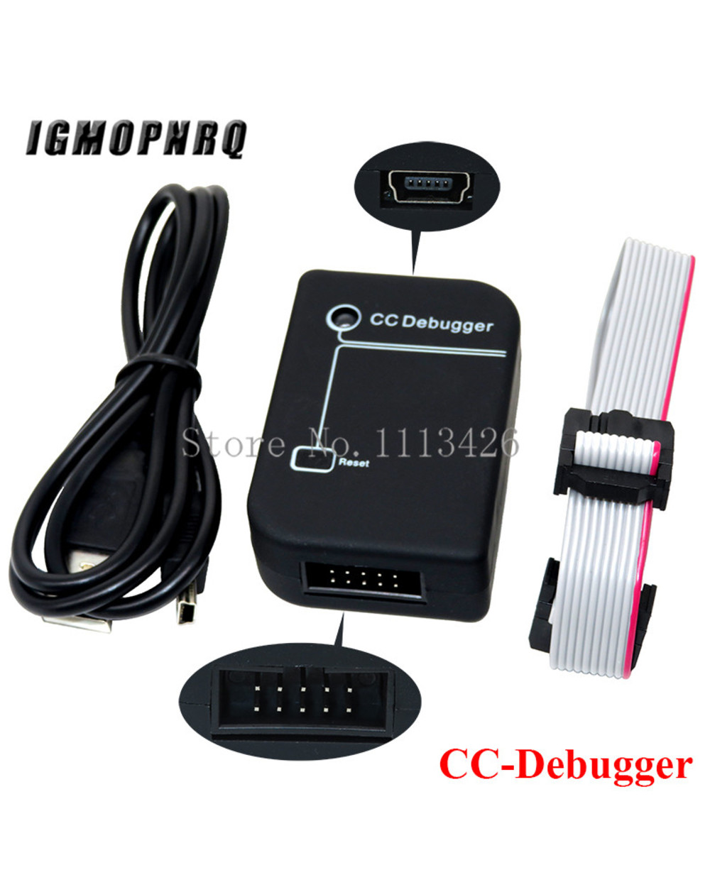 Cc2531 Zigbee Emulator Cc-Debugger Usb Programmer Cc2540 Cc2531 Sniffer With Antenna Bluetooth Module Connector Downloa front-1