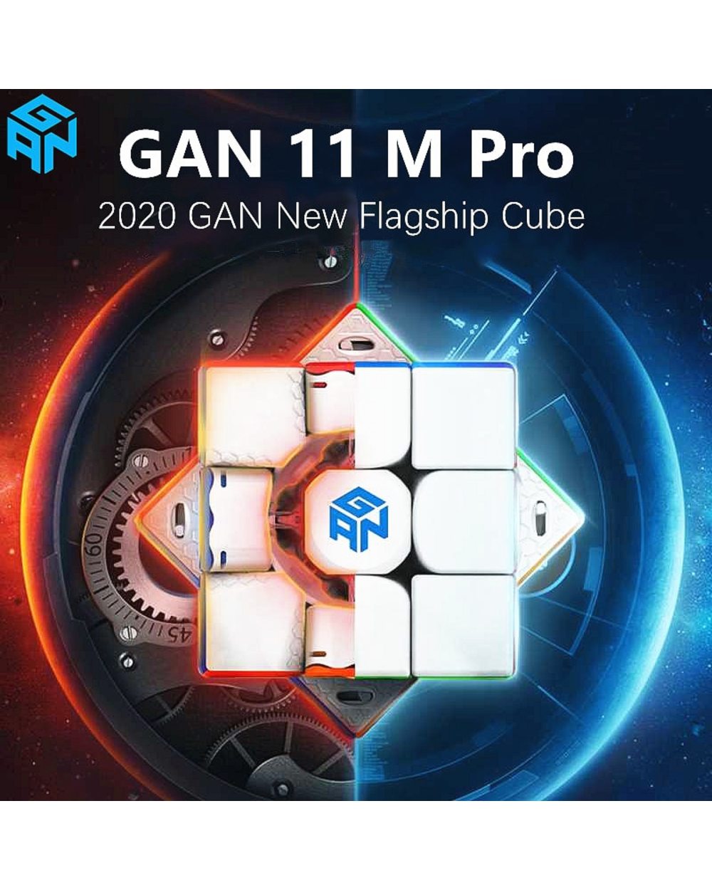 Pro 3x3 UV Magnetic Speed Magic Cube Cubo Professional Magnets Puzzle Cubes Toys For kids Soft front-0