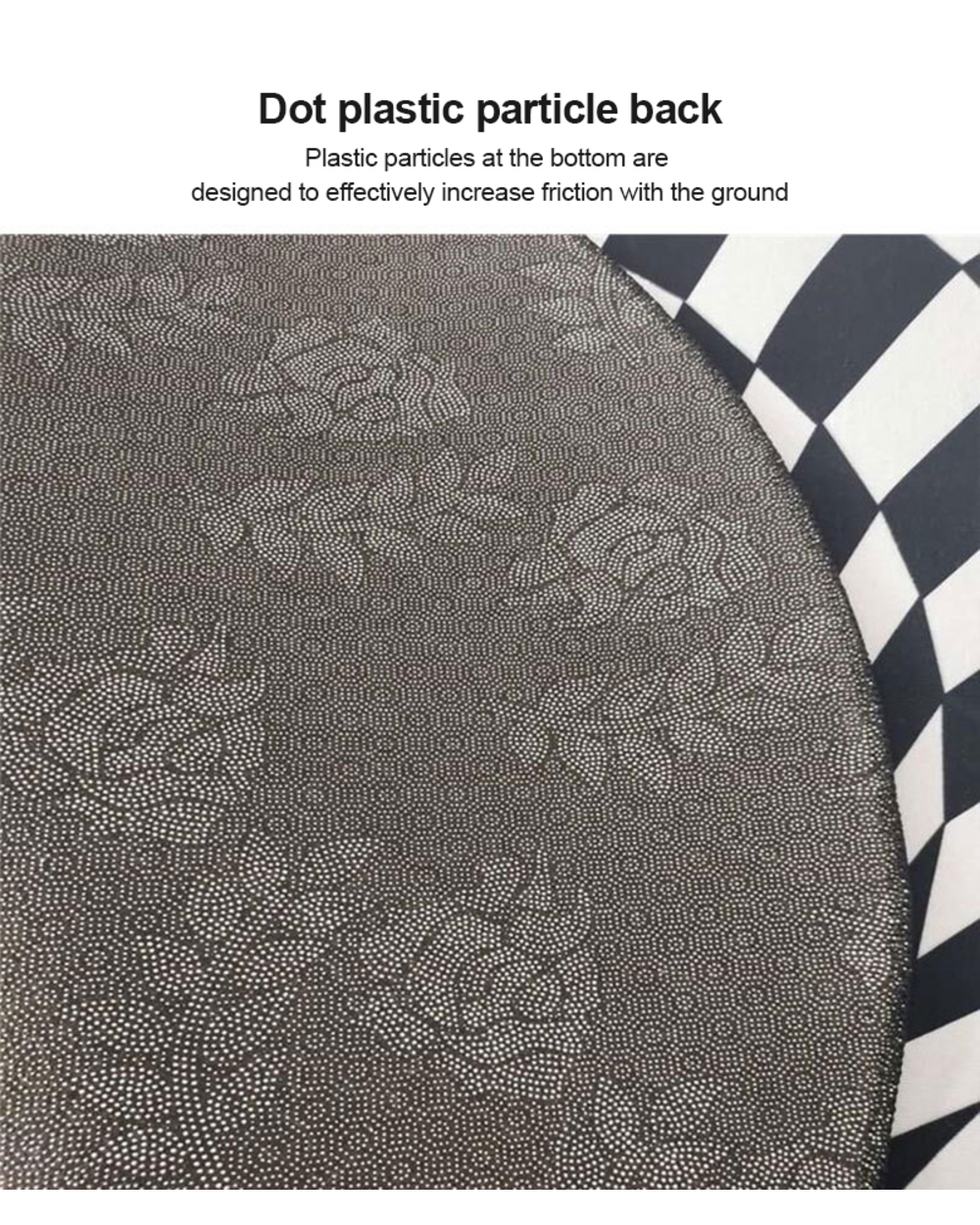Vortex Illusion Rug 3D Trap Effect Bottomless Hole Carpet Round Black White Grid Room Bedroom Anti-Slip Floor Mats Fash front-5