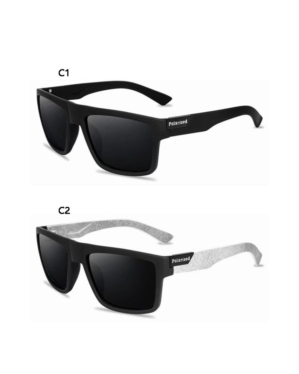 New Luxury Polarized Sunglasses Classic Vintage Square Polaroid Sun Glasses Men Beach Surfing Shades Glasses Uv400 Ócul front-1