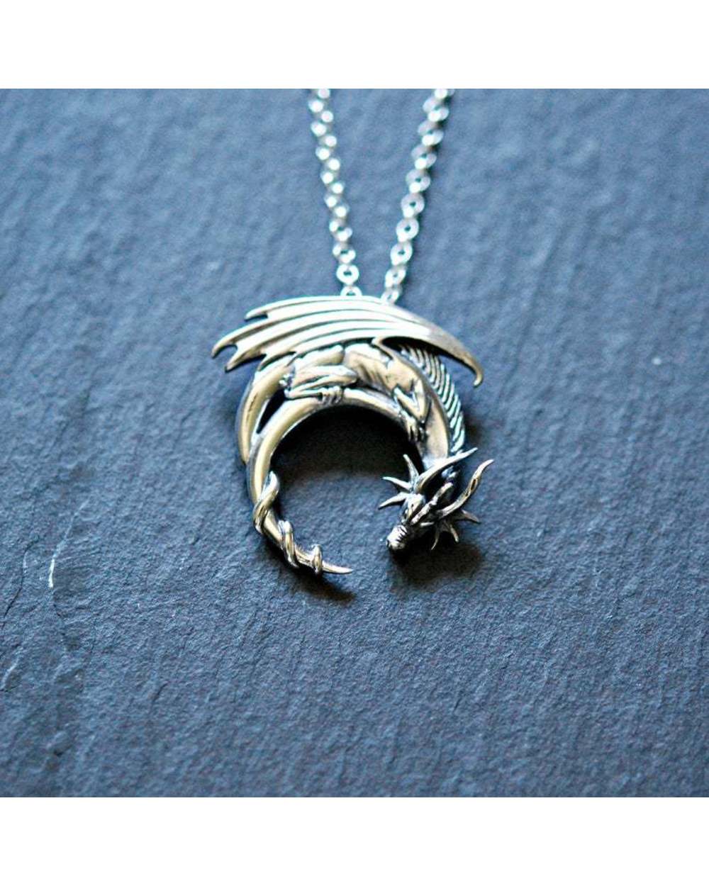 Necklace Dragon Jewelry front-0