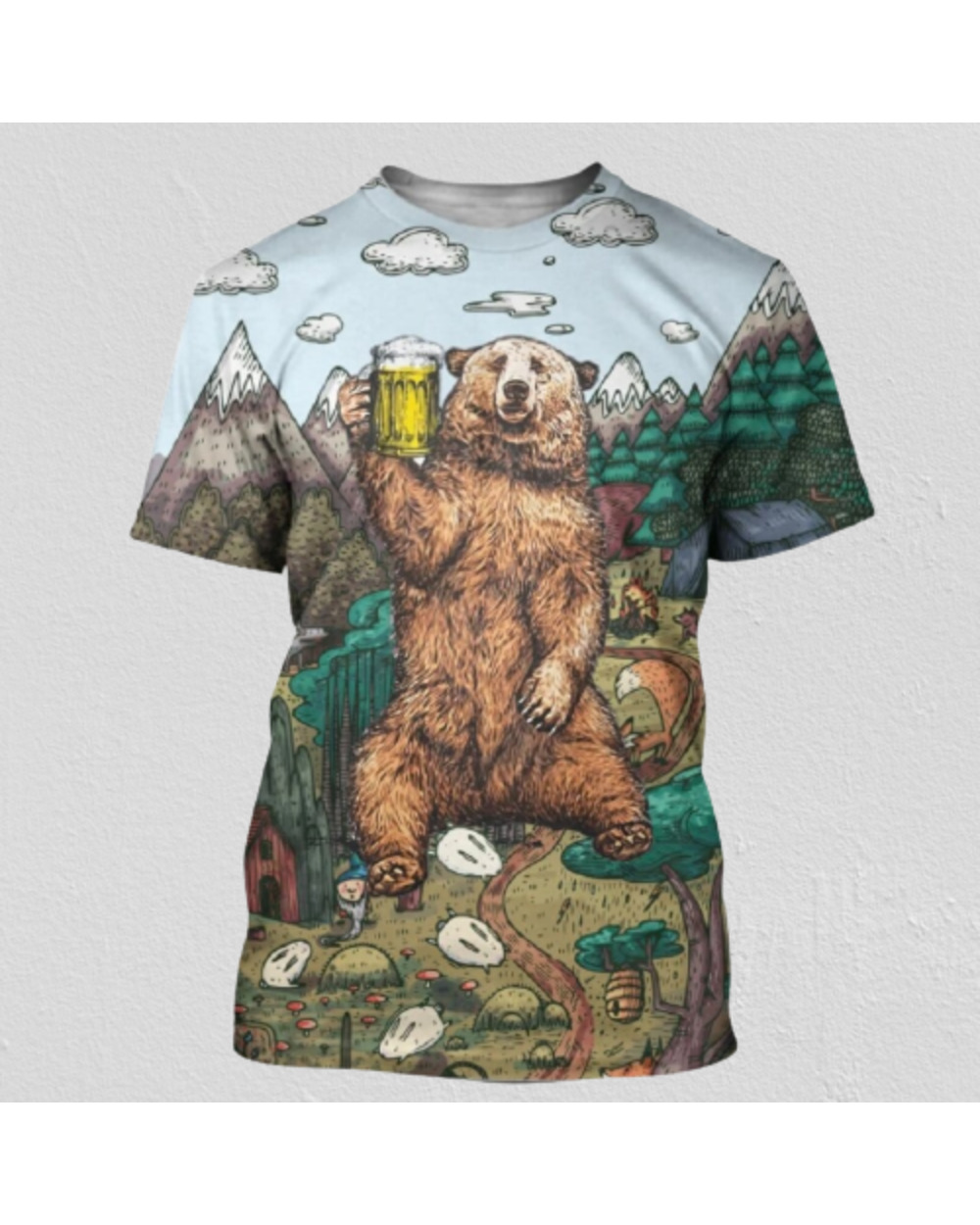 Summer T-shirt 3D Camping I Hate People Printed T-Shirts Casual short Sleeve Tee shirts Unisex Cool T-shirt VG06 front-0