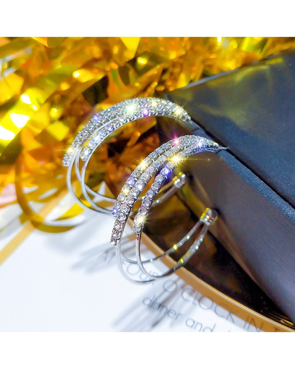 LAST DAY 80% OFF - Shiny Hoop Earrings front-5
