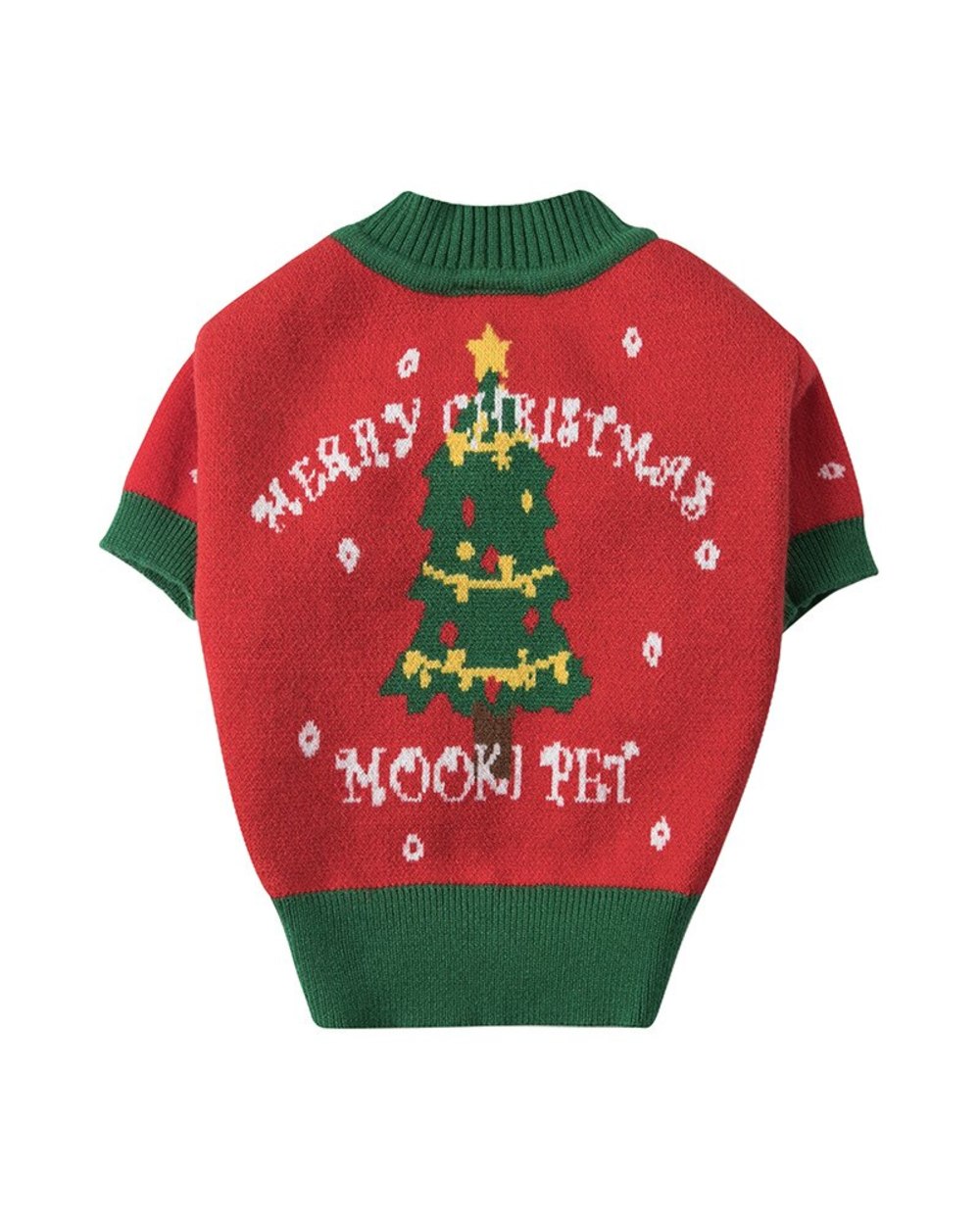 Pets Clothes Cats Clothes Halloween Sweater Pet Coat Red Dog Clothes New Year Clothes Cat Dog Sweate Christmas front-4