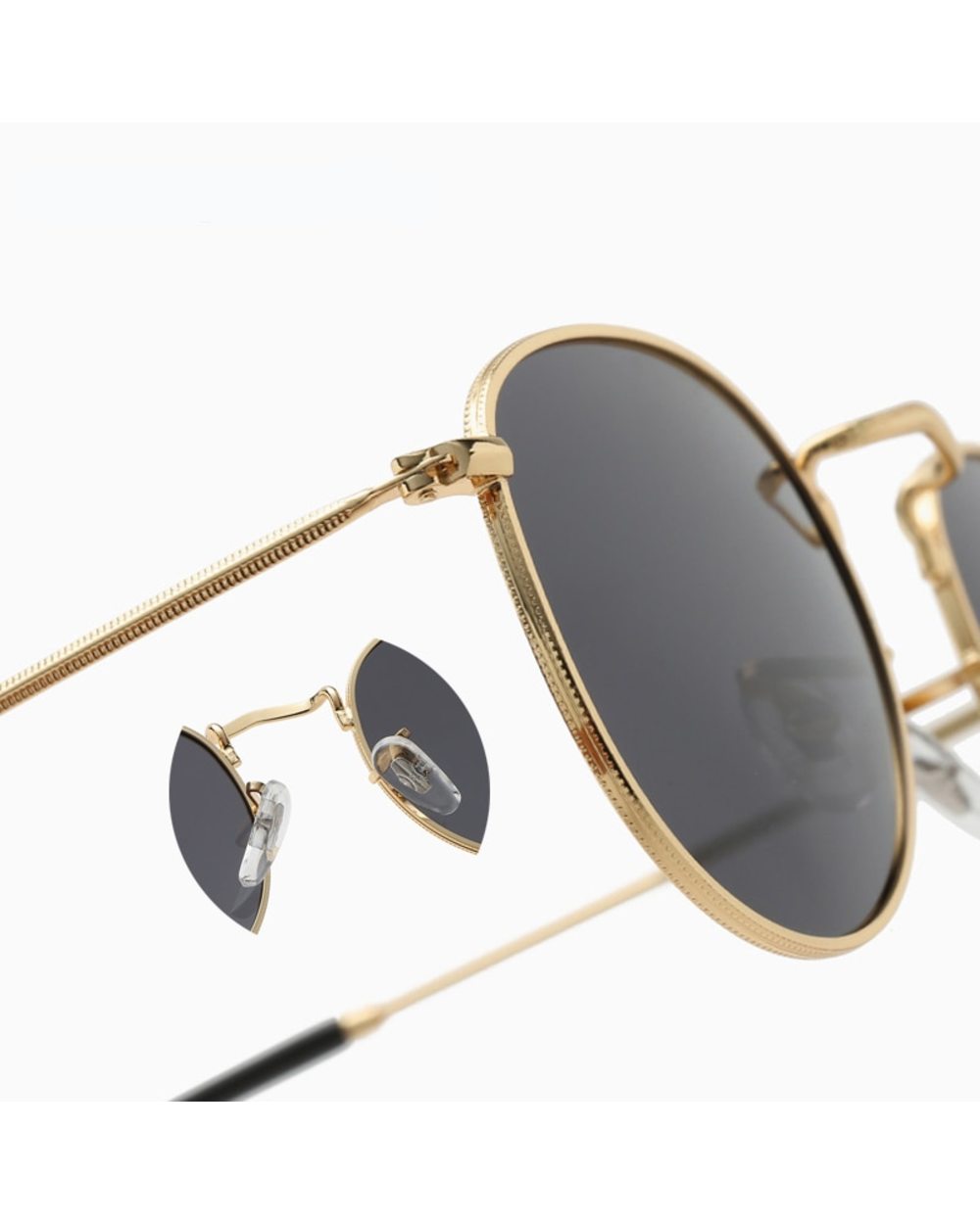 Leonlion 2022 Round Retro Sunglasses Men Round Vintage Glasses For Men/Women Luxury Eyewear Men Metal Lunette Soleil Ho front-5