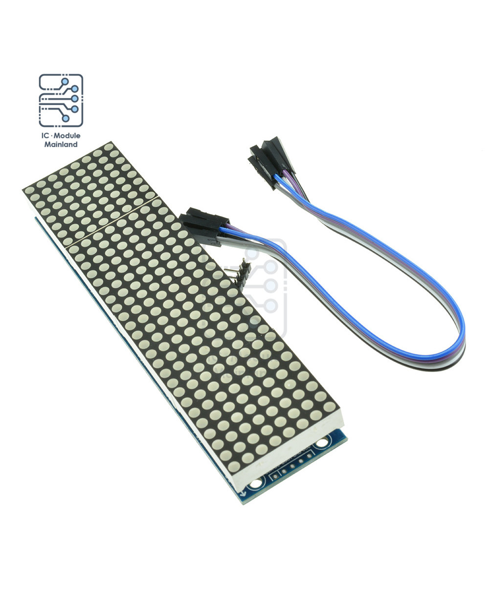 Max7219 Dot Matrix Module Led Microcontroller Display Module For Arduino 4 In 1 With 5P Line Mcu Led Display Control Mo front-1