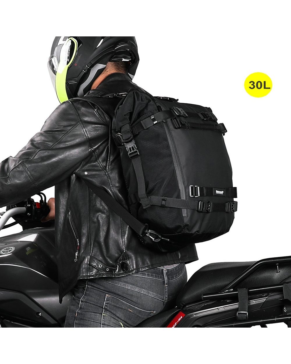 Rear Seat Bag 10L 20L 30L Luggage Pack Multi-Function 4IN1 Motorcycle Bumper Modification Bale Outdoor Riding Backpack front-5