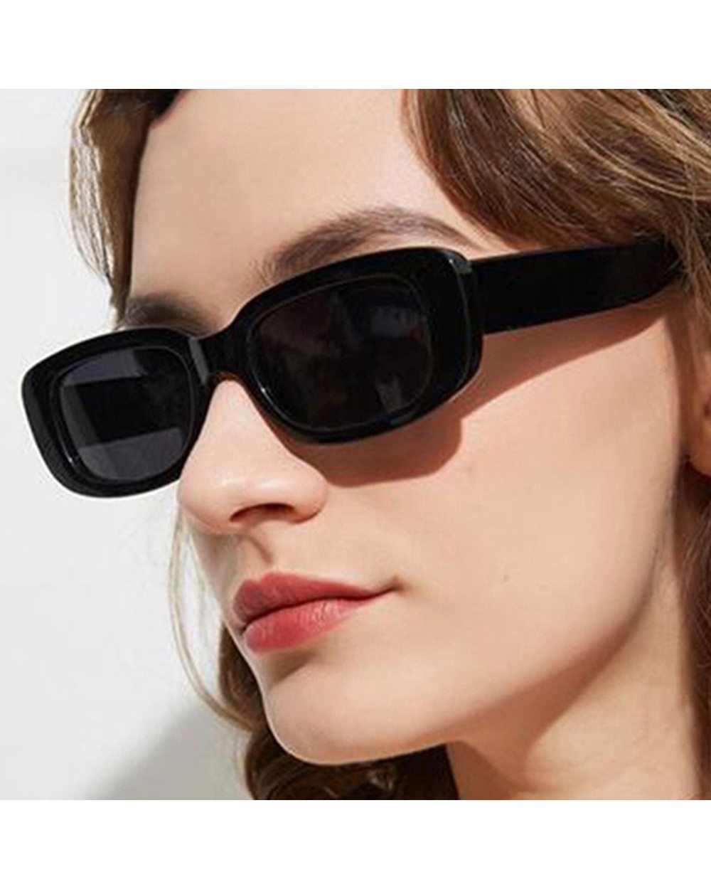 New Fashion Vintage Shades Sunglasses Women Small Frame Retro Rectangle Sun Glasses Female Ins Popular Colorful Square front-1