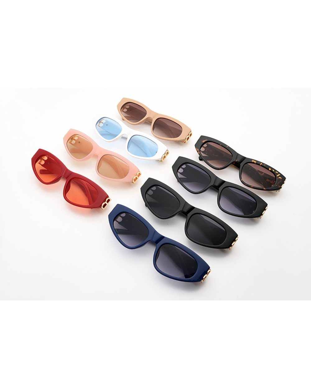 Retro Brand Cat Eye Steampunk Sunglasses Women Men Luxury Design front-5