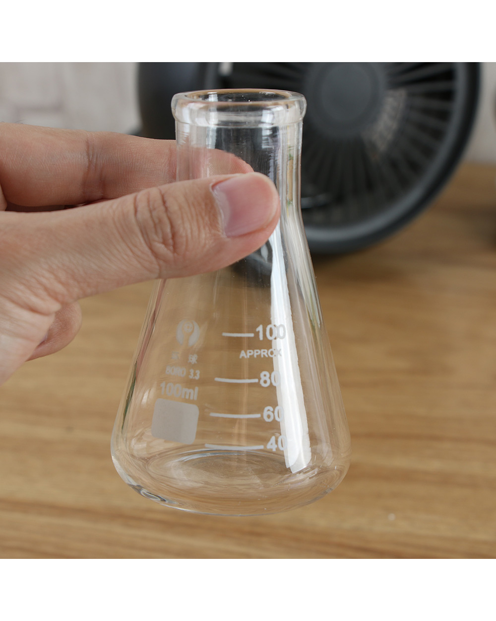1 Pc Thicken 50Ml-1000Ml Erlenmeyer Borosilicate Glass Flask Narrow Neck Conical Triangular Flasks Laboratory Chemical front-5