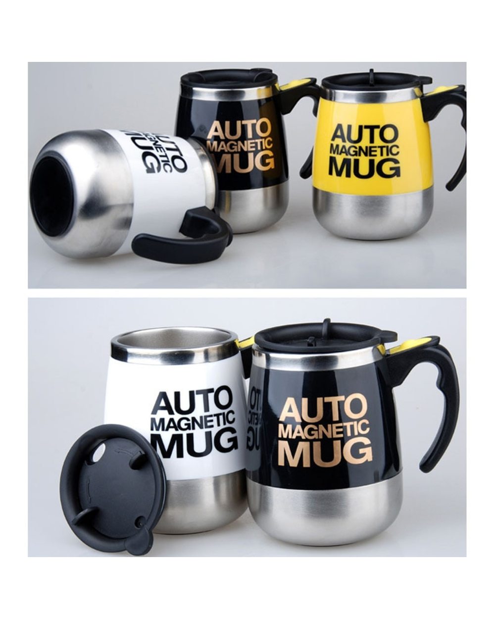 New Automatic Self Stirring Magnetic Mug Coffee Milk Mixing Cup Creative Blender Smart Mixer Thermal Cups front-2