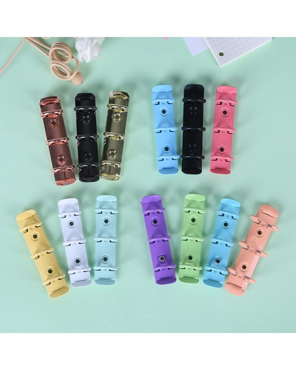 Mini 3 Ring Binder Diary Hand Book Korean Stationery Notebook Journal for Scrapbooking front-1