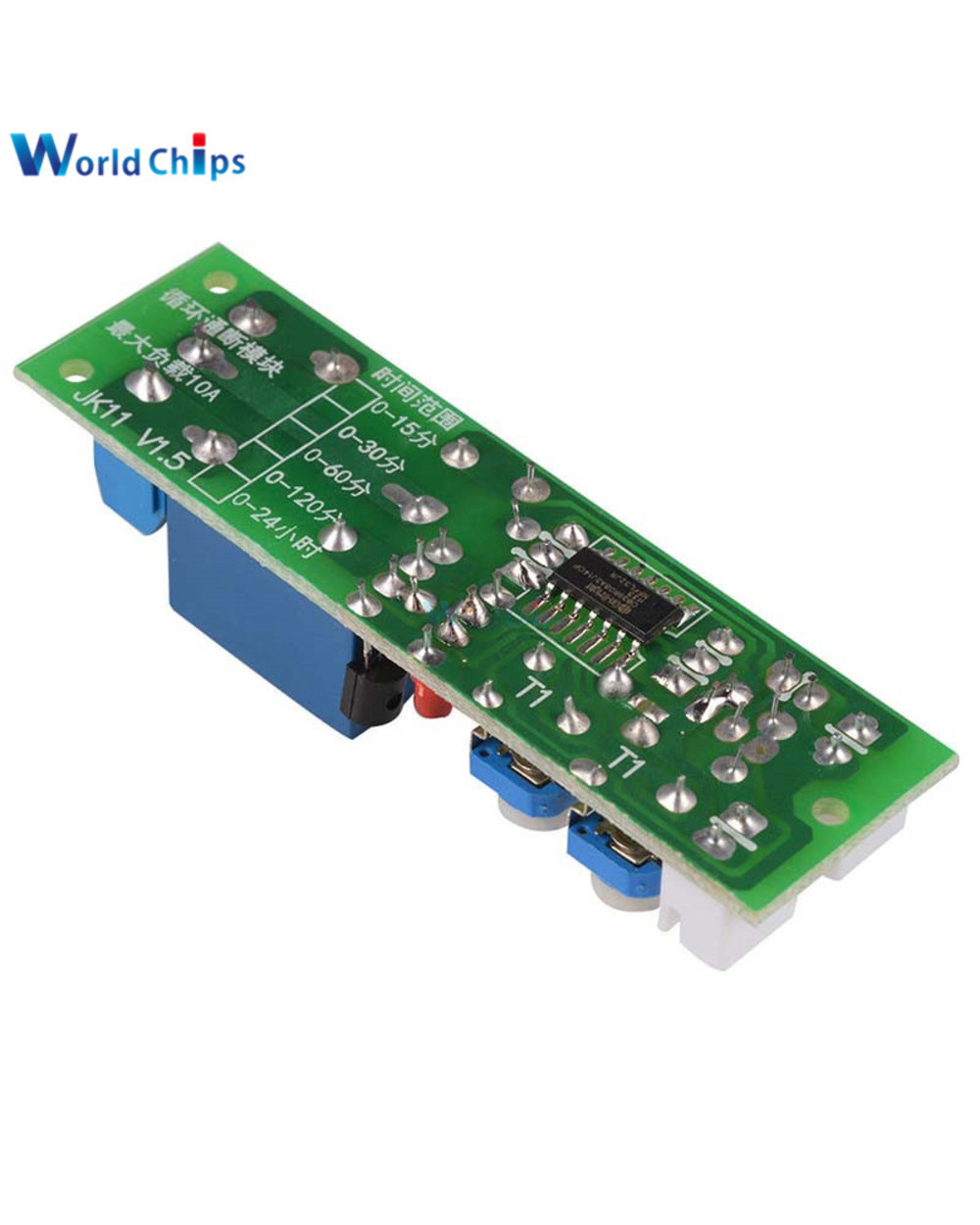 Jk11 Cycle Delay Relay Module Dc 5V 12V 24V On/Off Switch Power Supply 0-15Min 0-60Min Cycle Timer Relay With Cable front-2