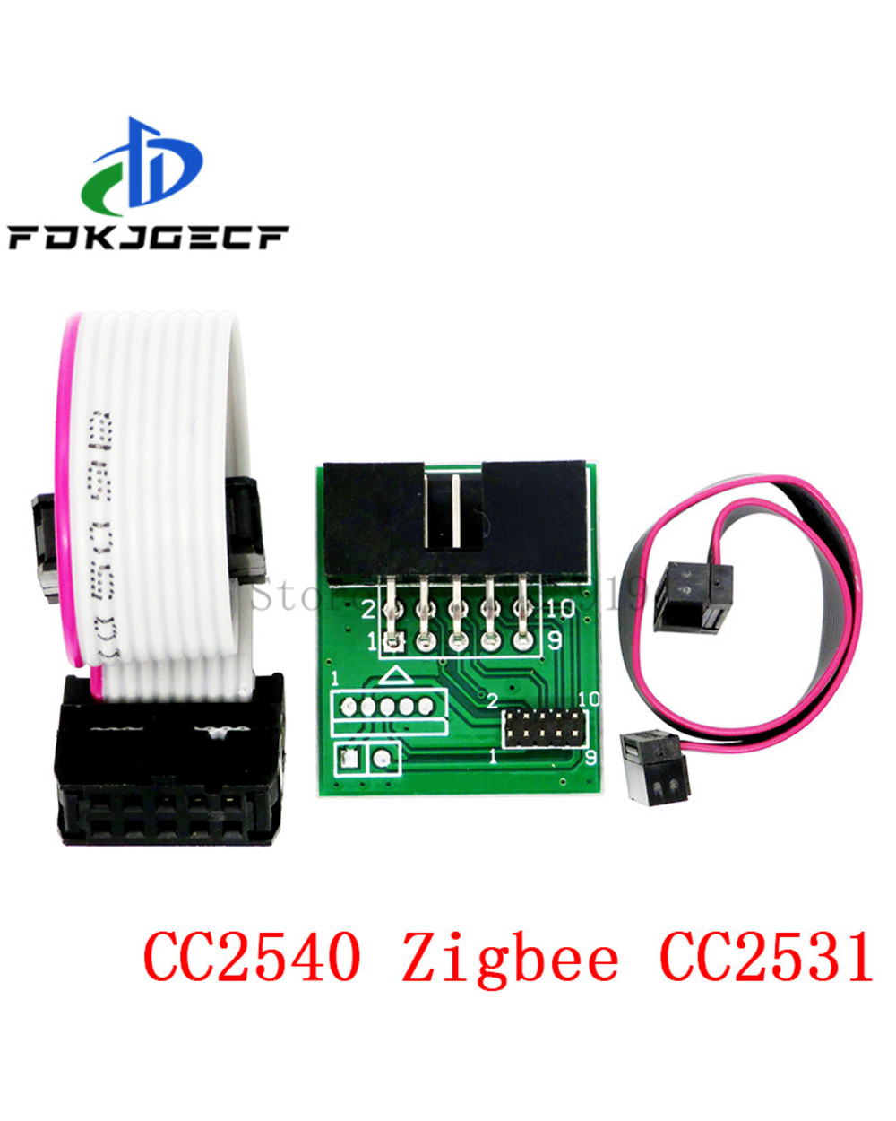 Zigbee Emulator Cc-Debugger Usb Programmer Cc2540 Cc2531 Sniffer With Antenna Bluetooth Module Connector Downloader Cab front-2