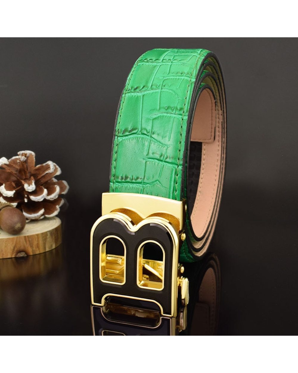 High Quality Designer Belts Men Fashion B Letter Luxury Famous Brand Genuine Leather Belt Men Classic Exquisite Waist S front-0