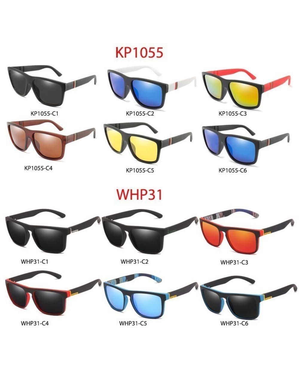 New Luxury Polarized Sunglasses Classic Vintage Square Polaroid Sun Glasses Men Beach Surfing Shades Glasses Uv400 Ócul front-3