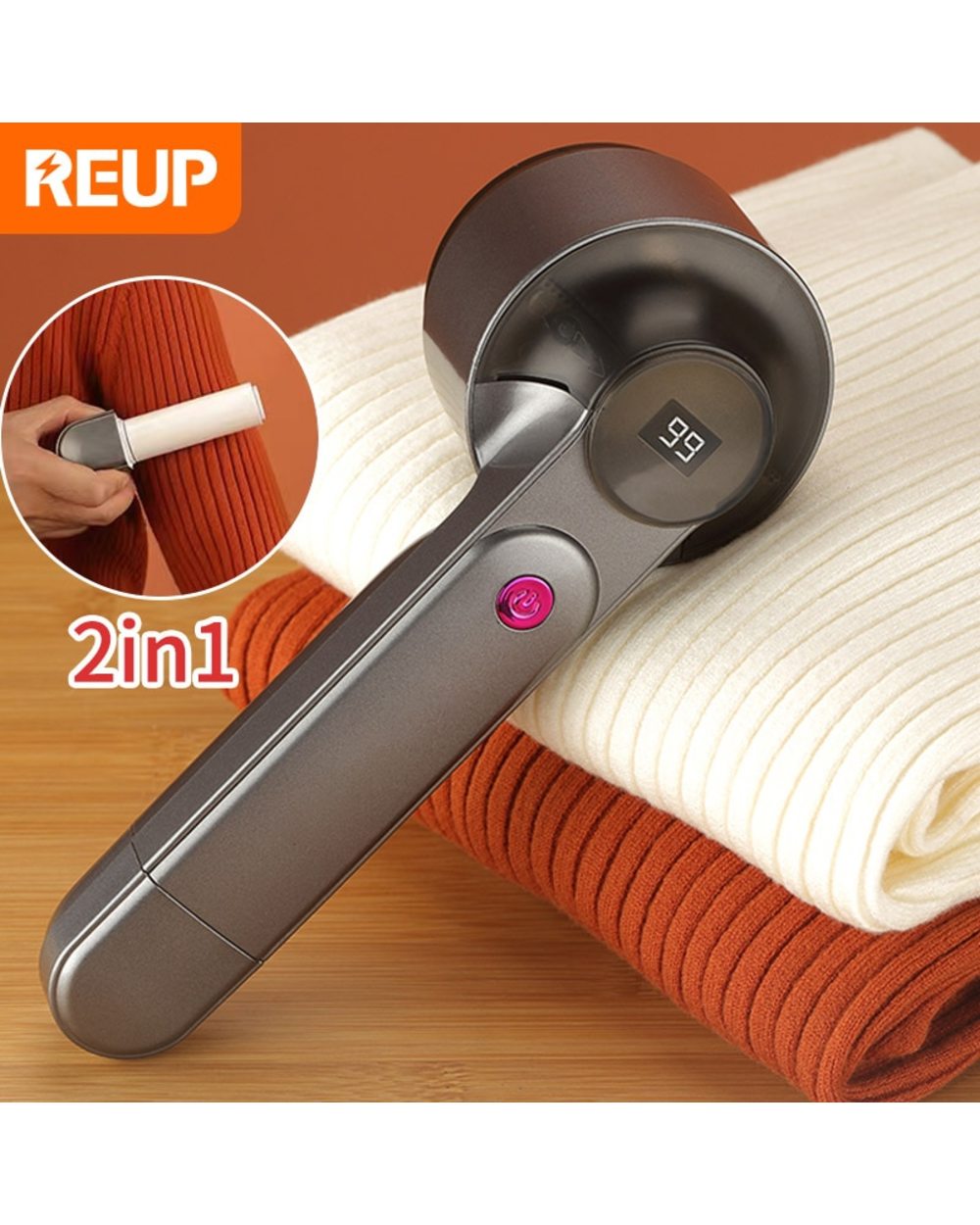 Reup Electric Lint Remover For Clothing Fuzz Pellet Remover Machine Portable Charge Sweater Fabric Shaver Removes Cloth front-0