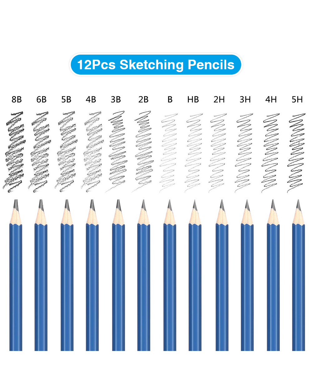 144Pcs Color Pencil And Sketch Pencils Set For Drawing Art Tool Kit 72 Pcs Watercolor Metallic Oil Pencil Artist Art Su front-2