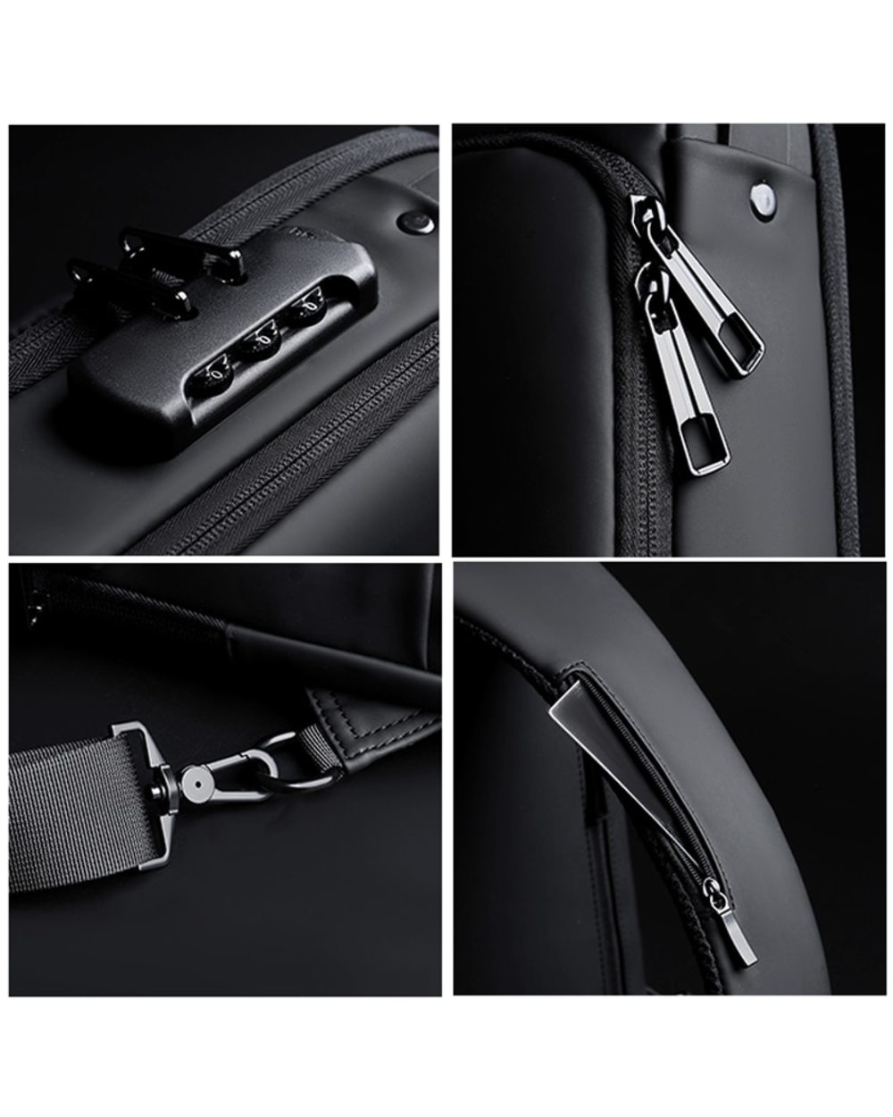 Large Capacity Anti-theft USB Charging Shoulder Bag front-2