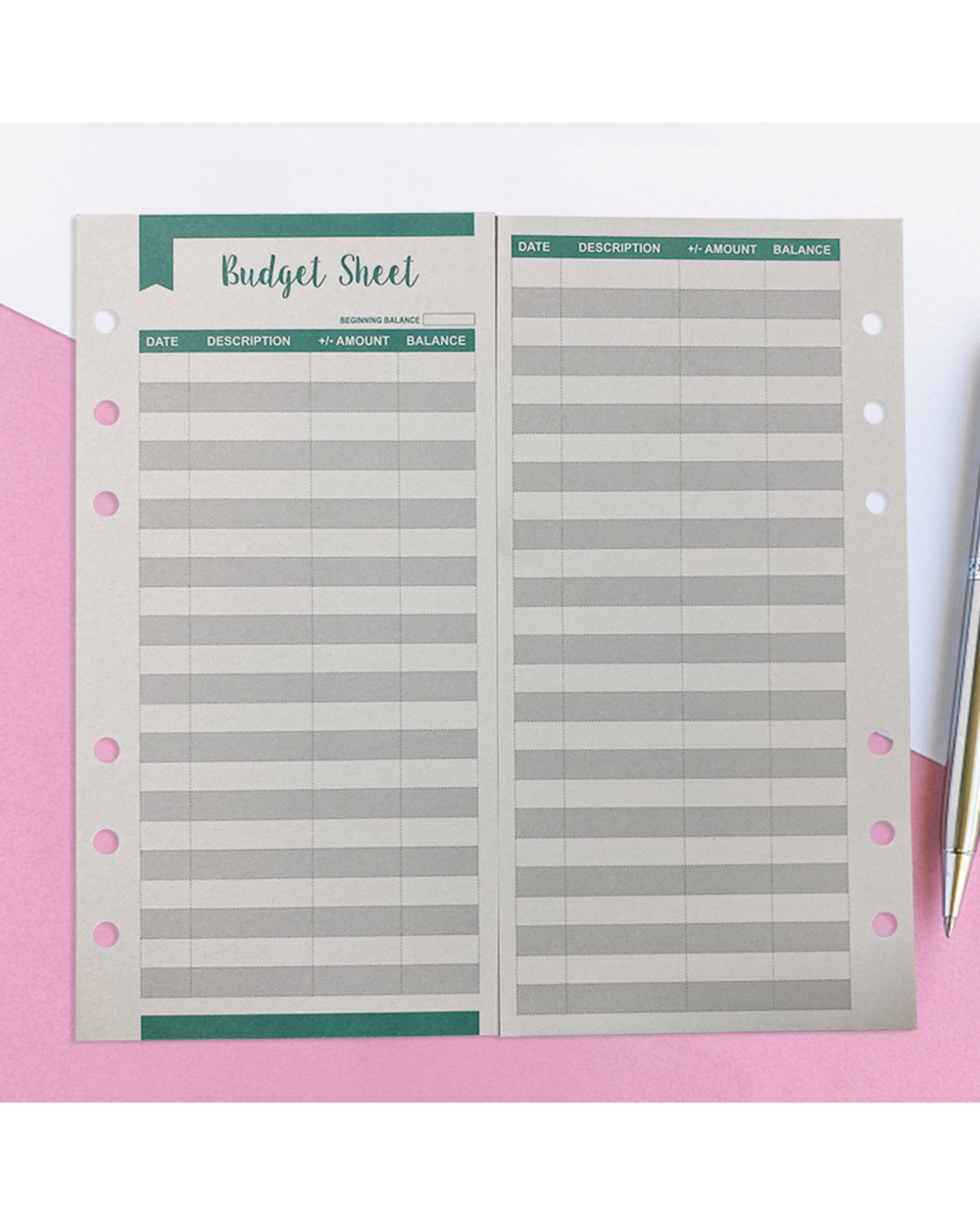 12 A6 Budget Sheets Expense Tracker Fit Budget Envelopes Cash Envelope Binder front-5