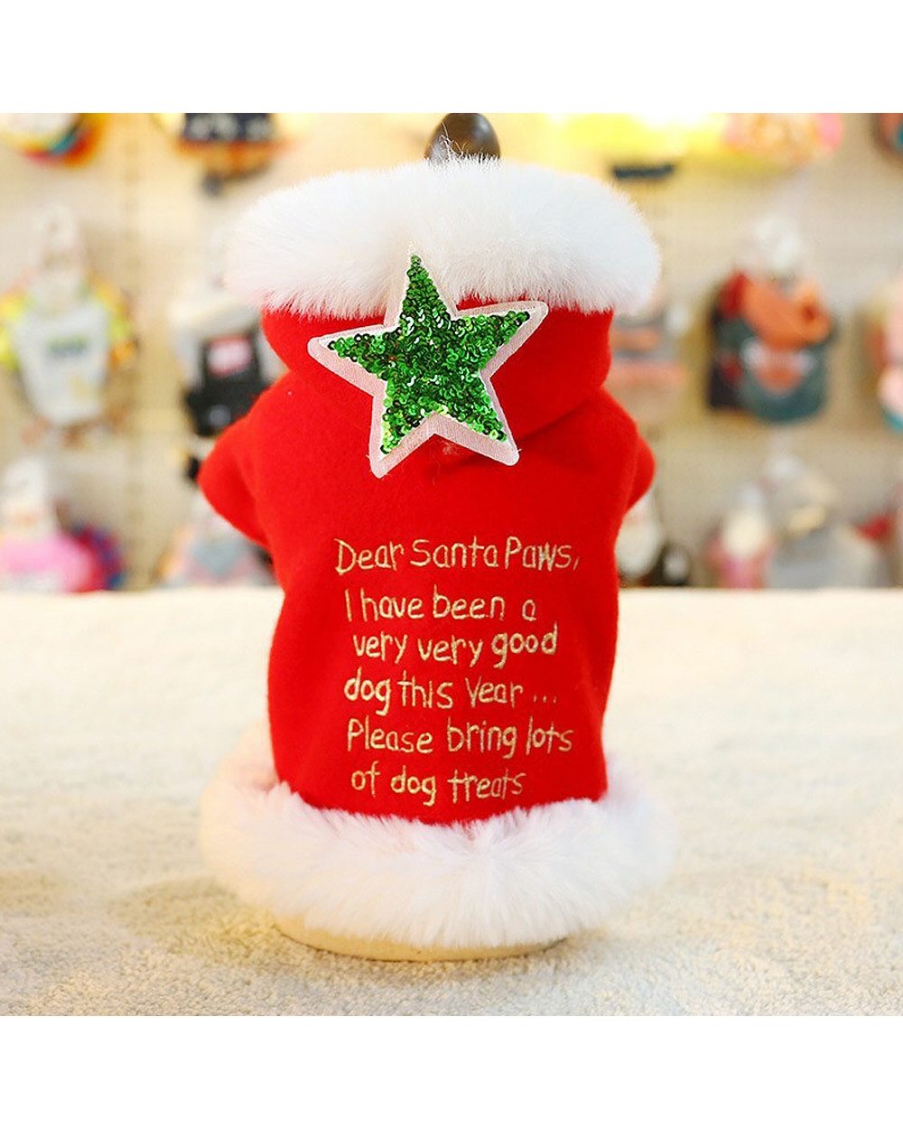 Christmas Dog Clothes For Small Dogs Winter Dog Cat Costume Puppy Clothes Vest Shirt New Year Pet Chihuahua Clothing front-3
