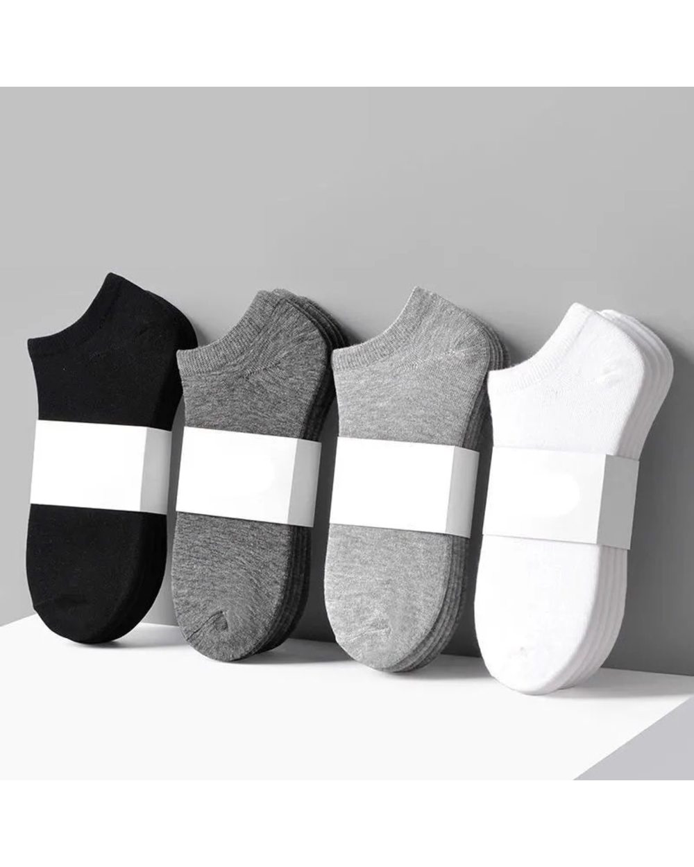 5 Pairs/Lot Low Cut Men Socks Solid Color Black White Gray Breathable Cotton Sports Socks Male Short Socks Women Men front-0