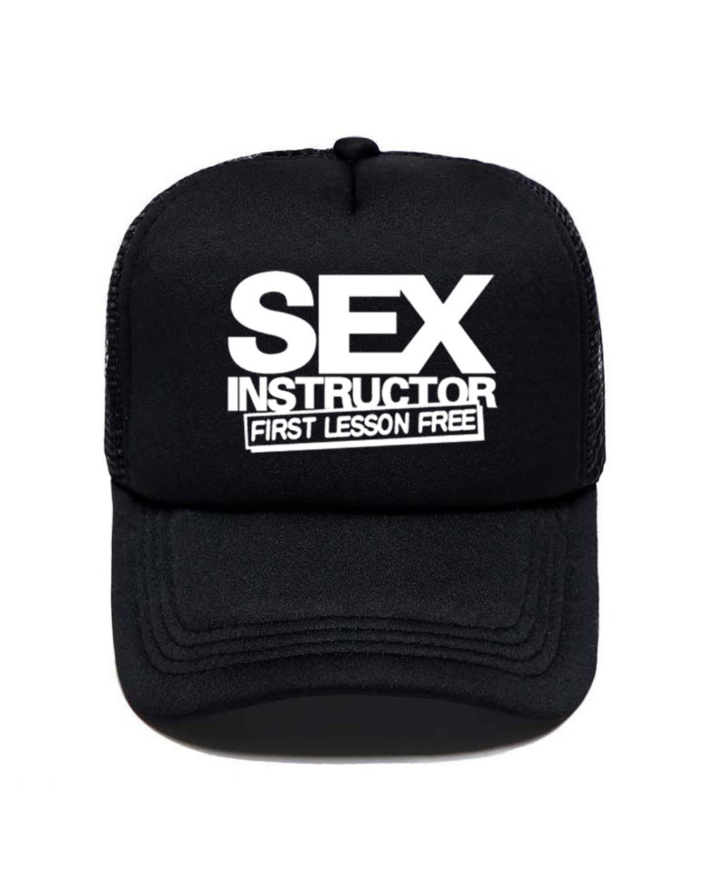 Sex Instructor Funny Creative Baseball Cap Casual Men Women Parent-Child Hats Mesh Visor Outdoor Sun Hat Adjustable Caps front-1