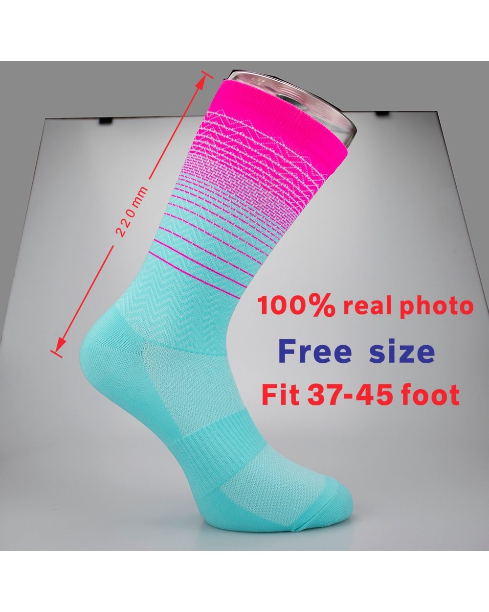 Sport Socks Unisex Cycling Socks Men Outdoor Sports Socks Bike Footwear for Road Bike Socks Running Basketball front-1
