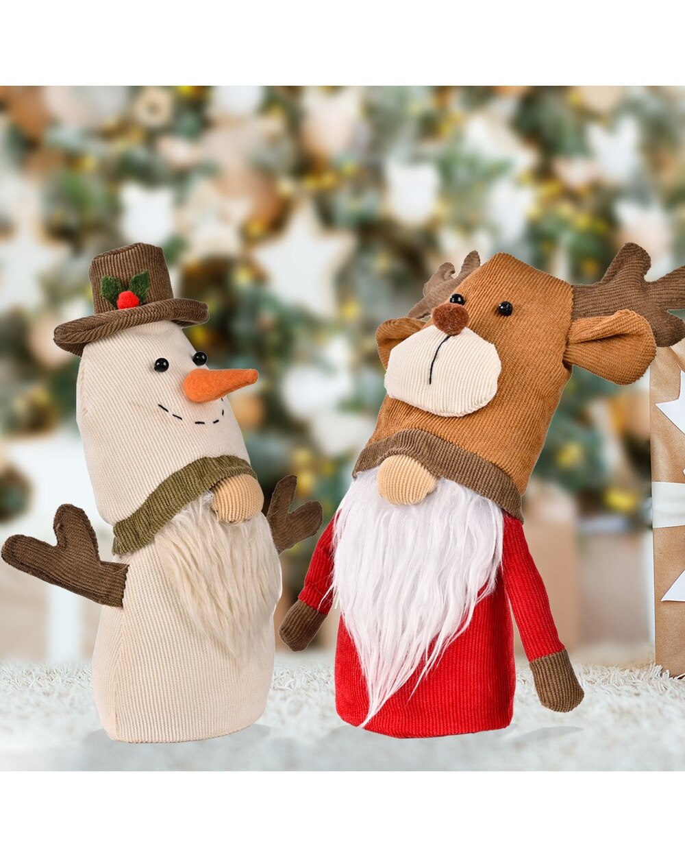 2022 Fashion Christmas Antlers Modeling Faceless Gnome Santa Tulip Rudolph Doll For Home Gifts Ornaments Party Supplies front-2