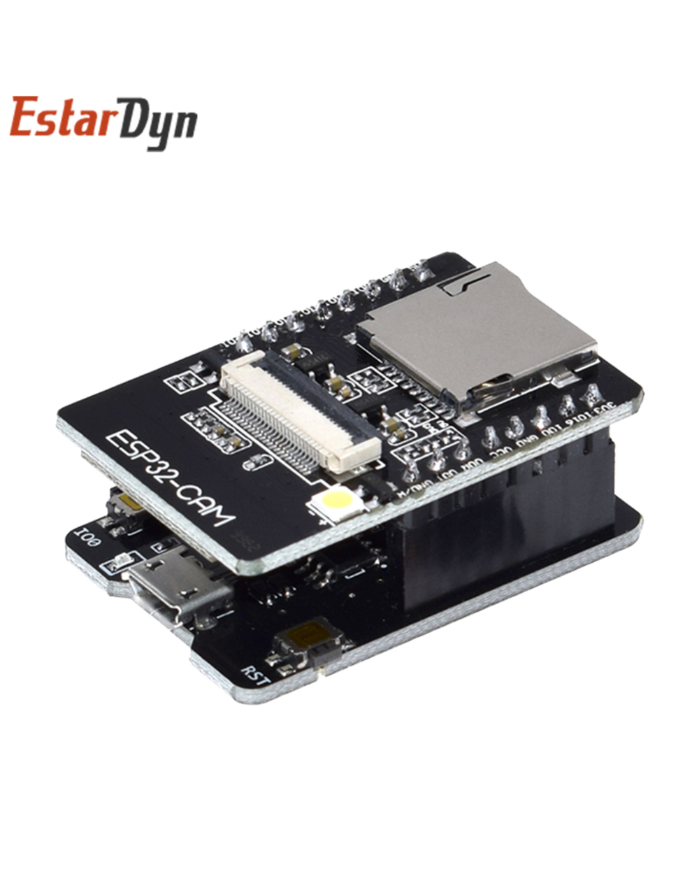 Esp32-Cam-Mb Wifi Esp32 Cam Bluetooth Development Board With Ov2640 Camera Micro Usb To Serial Port Ch340g 4.75V-5.25V front-3