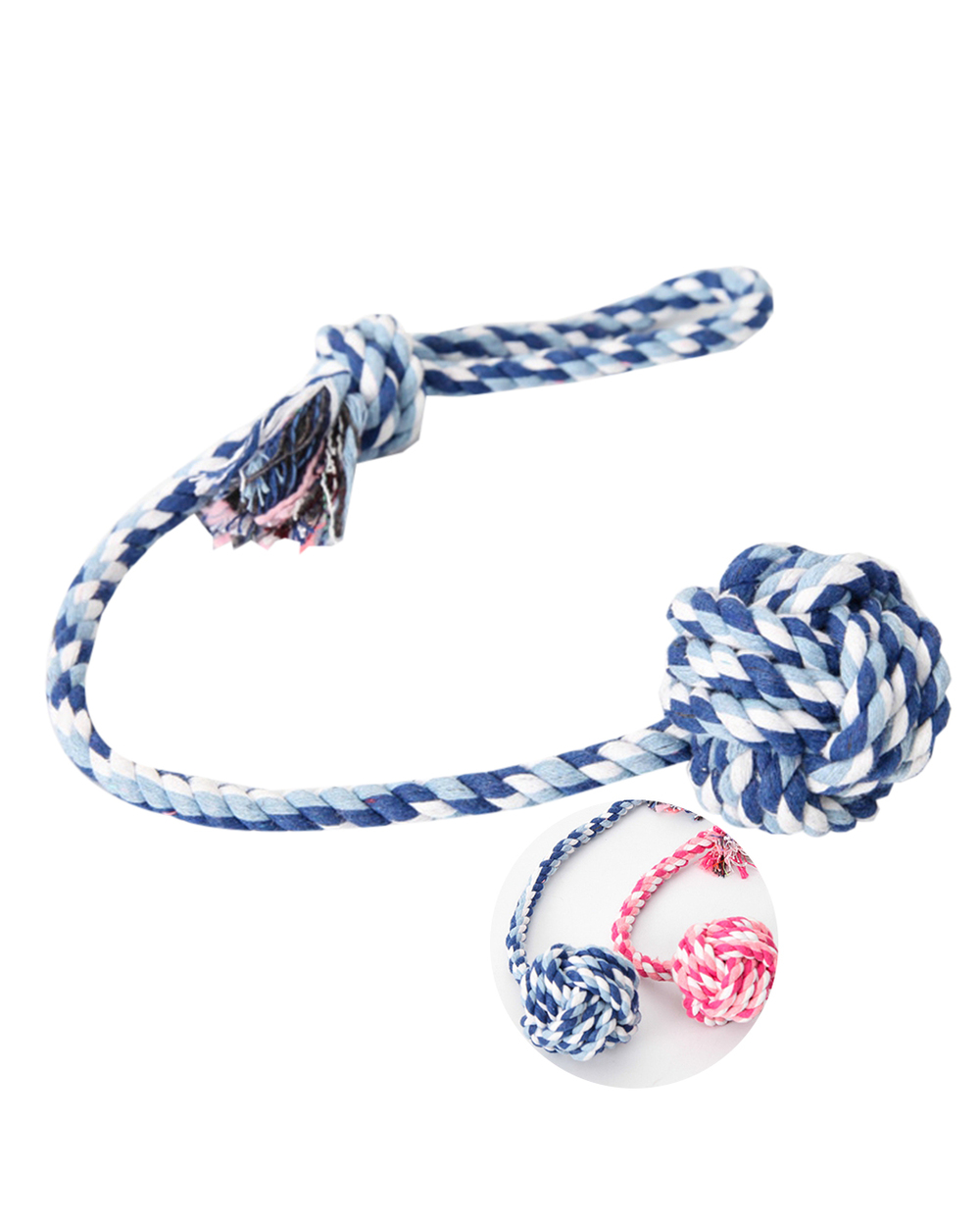 Cute Dog Toys Pet Rope Toy Weaving Duck Shape Bite-Resistant Dog Teething Toy Dog Chew Rope Pet Training Supplies Dropp front-1