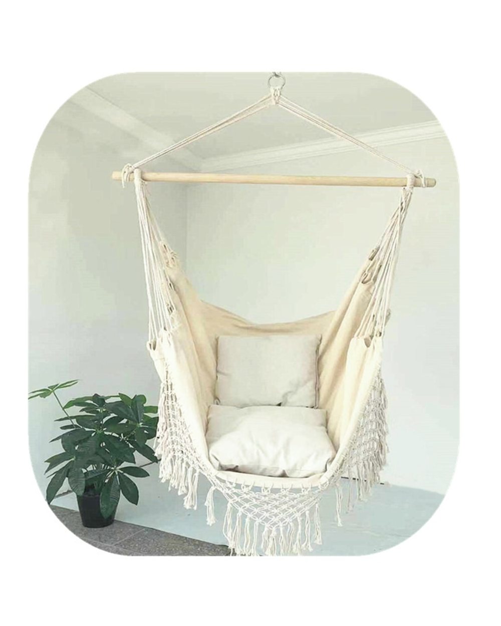 Home Garden Hanging Hammock Chair front-4
