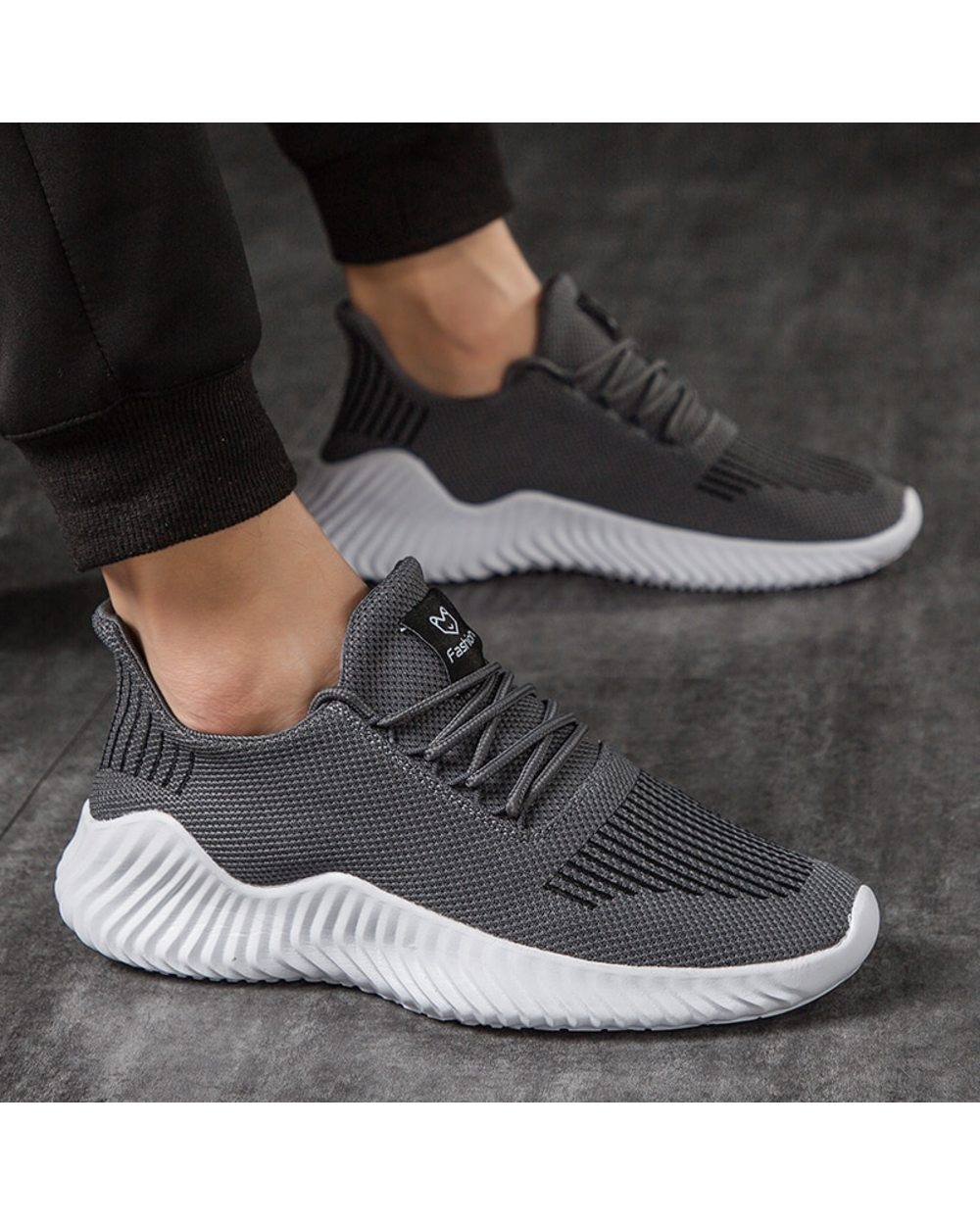 Shoes Men High Quality Male Sneakers Breathable White Fashion Gym Casual Light Walking Plus Size Footwear front-3