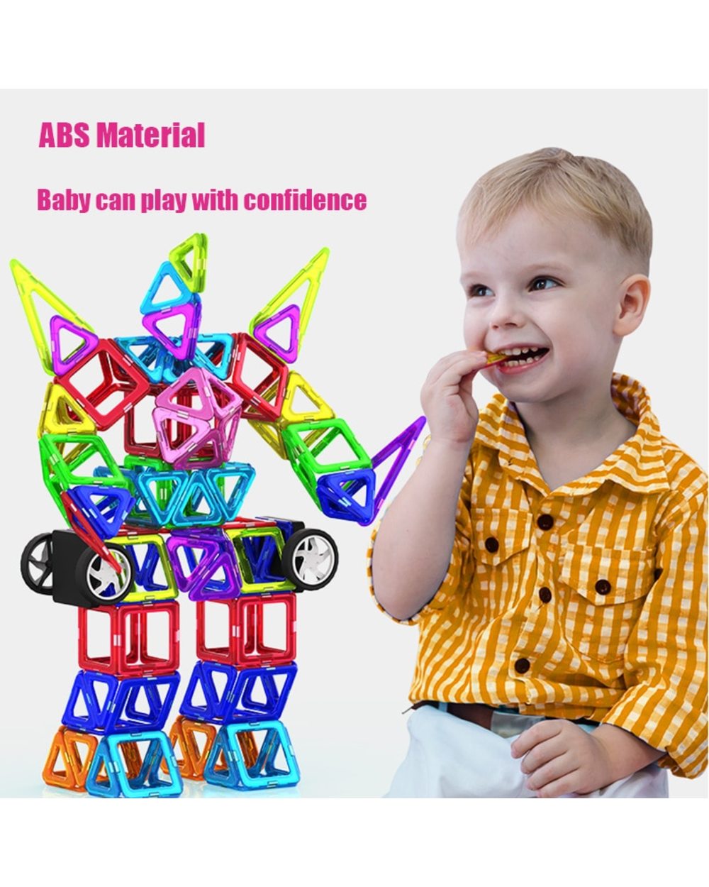 Mini Magnetic Designer Construction Set Model & Building Toy Plastic Magnetic Blocks Educational Toys For Kids Gifts front-1