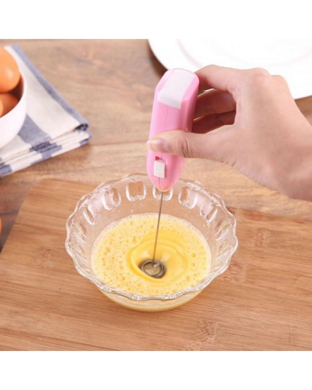 Mini Hand Mixer Electric Milk Drink Coffee Egg Beater Frother Foamer Whisk Mixer Kitchen Cooking Tool front-5