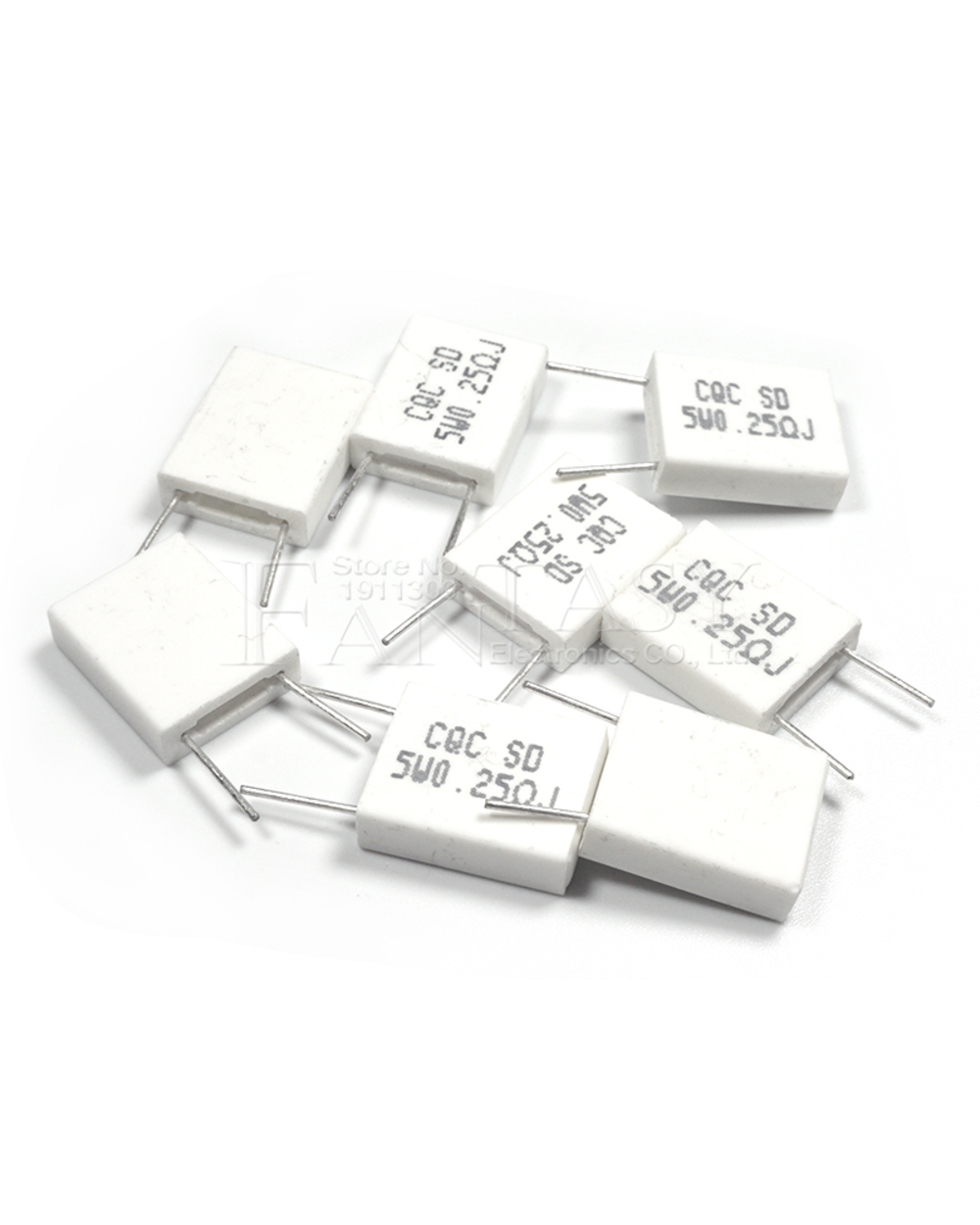 10Pcs Bpr56 5W 0.001 0.1 0.15 0.22 0.25 0.33 0.5 Ohm Non-Inductive Ceramic Cement Resistor 0.1R 0.15R 0.22R 0.25R 0.33R front-2
